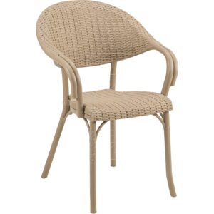 CAPRI R - Poltrona Polipropilene stampato Rattan