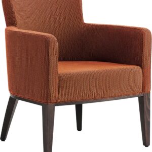 CARINA L - Poltrona LOUNGE Legno Imbottita