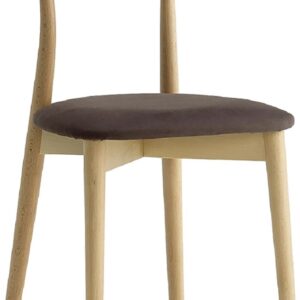 HALFMOON - Sedia Legno Imbottita