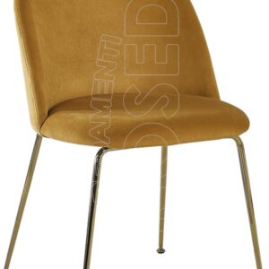 JAZZ - Sedia Metallo Velluto