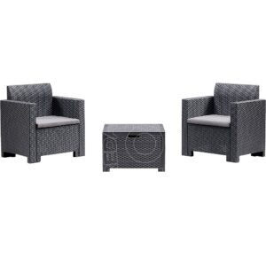 LEIDA 3 - Salotto Rattan Stampato