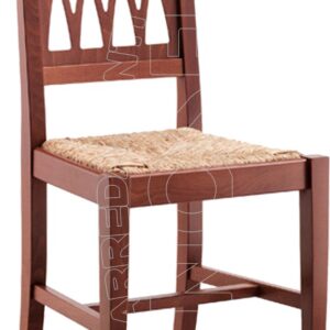 LOLA SP - Sedia Legno-Sedile Paglia