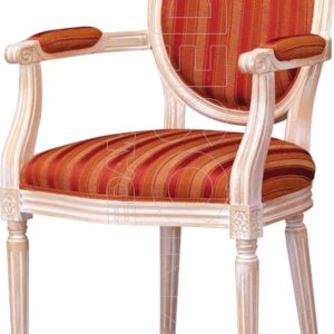 LUIGI XV B SI - Poltroncina Legno Imbottita