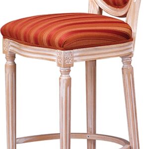 LUIGI XV SG - Sgabello in legno imbottito