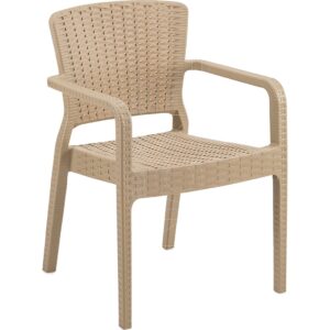 MYTHO P - Poltrona Polipropilene stampato Rattan