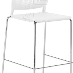NORMAN E - Sgabello Metallo Plastica