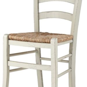 PAESANA PLUS-SP SHABBY - Sedia Legno Shabby-Sedile Paglia