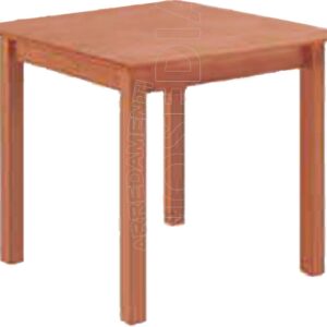 PISA Q 80x80-25 PM - Tavolo Legno Gambe e Piano Massello