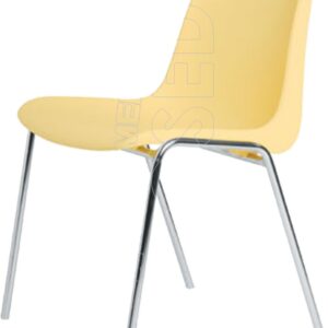 SHELL 18C - Sedia Metallo Cromato Plastica