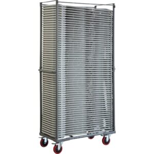 Carrello per sedie CUSTOM CLICK. in acciaio verniciato a polveri.