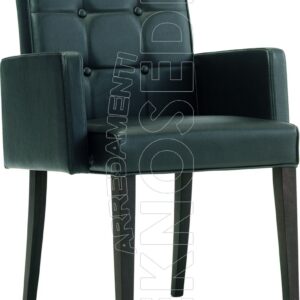 VIRGO BR - Poltroncina Legno Imbottita