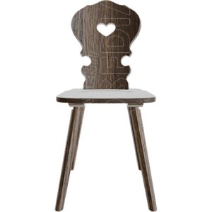 WIENNA - Sedia Massello Stile Tirolese