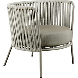 DESIREE' POLTRONA LOUNGE CORDE- Poltrona Metallo