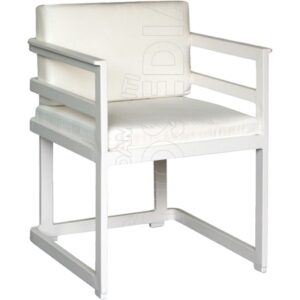 SALEM - Poltrona Alluminio con cuscino poliestere